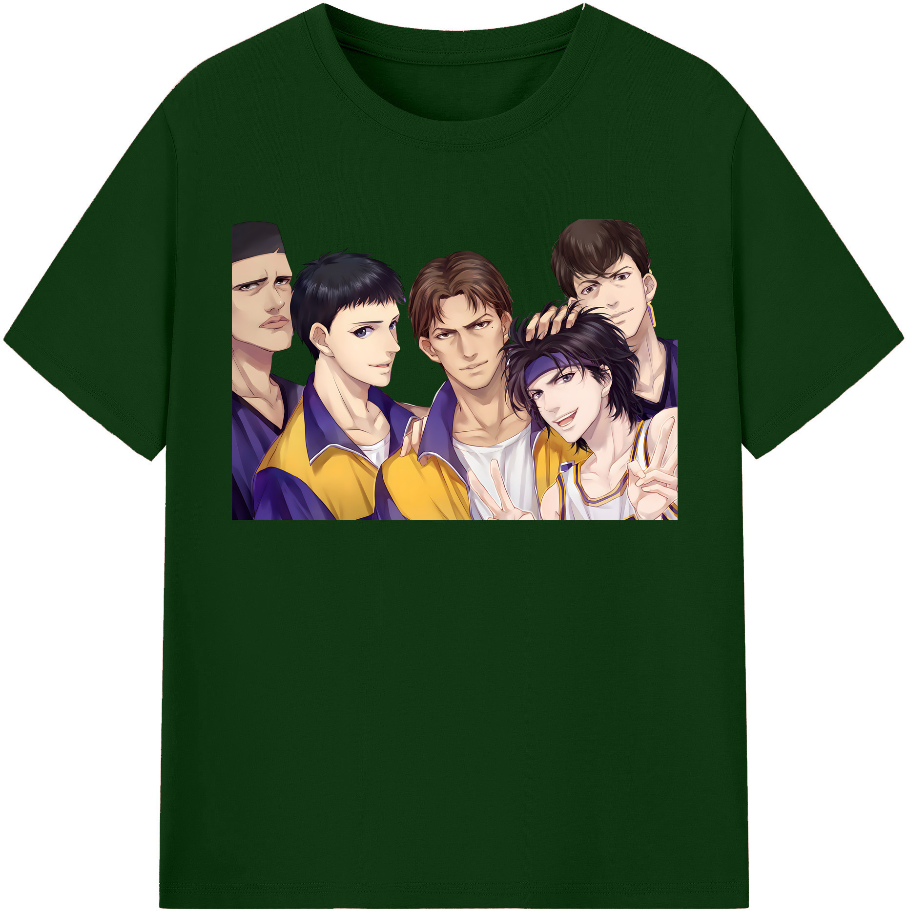 SLAM DUNK／スラムダンク 綿100％半袖Tシャツ（フロントプリント）